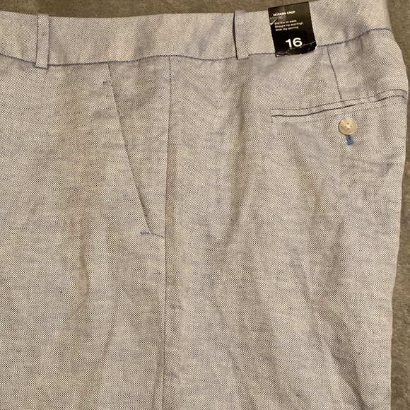 NWT THE LIMITED Pants Modern Crop Women’s Size 16  Linen & Cotton Blend - Picture 13 of 13